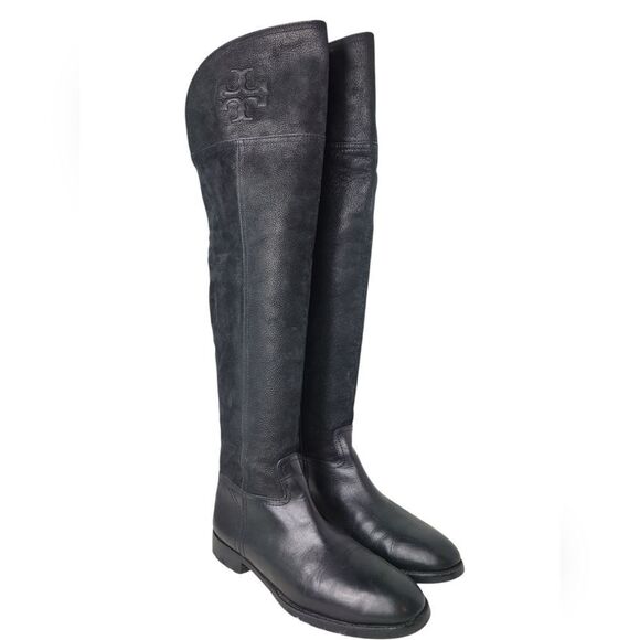 Tory Burch Black Over-the-Knee Boots - Picture 1 of 9